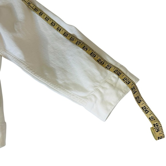NWT BANANA REPUBLIC FACTORY WHITE DENIM JACKET SIZE XXL - Picture 11 of 12